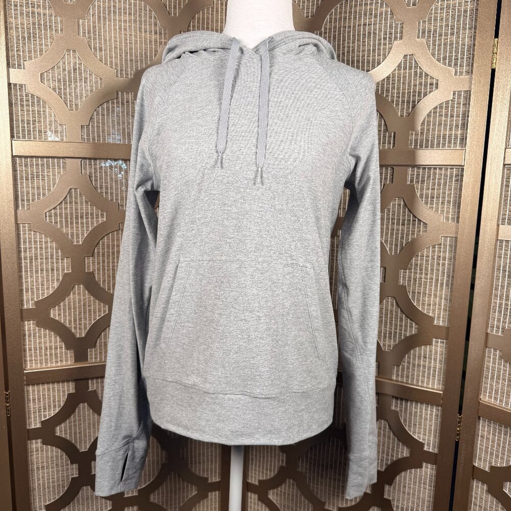 Outdoor Voices Hoodie Women Small Gray Athletic Pullover Thumbholes Activewear